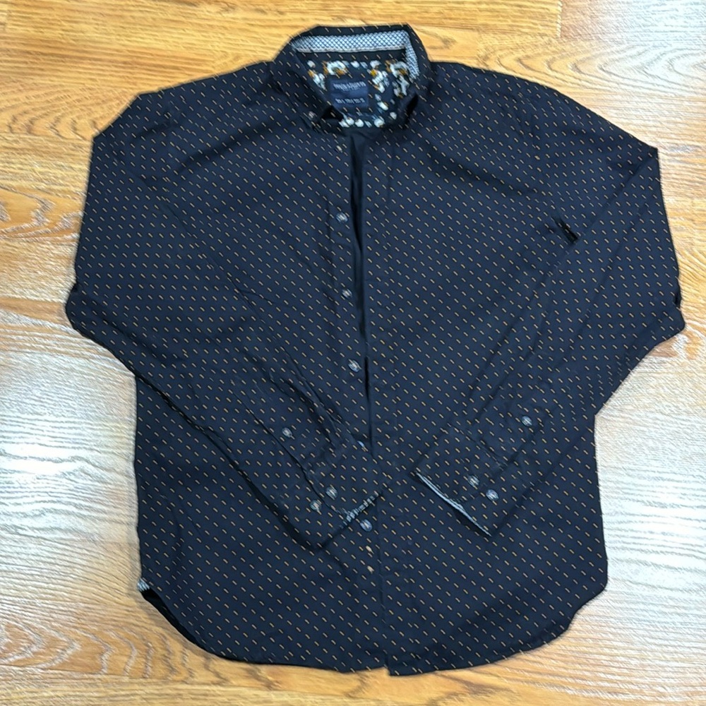 Denim & Flower long sleeve Shirt -S